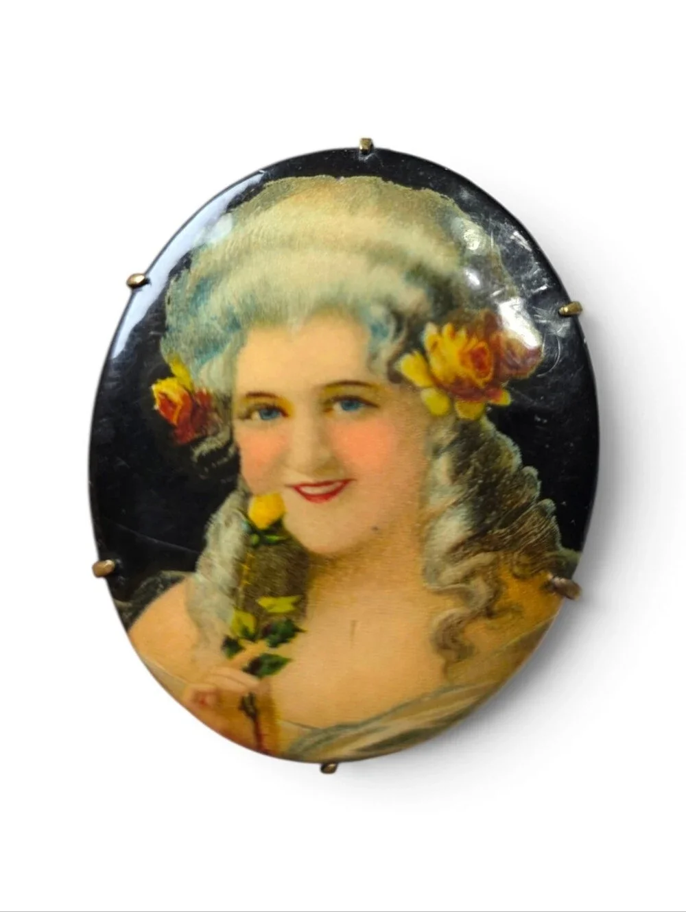 Antique Portrait Brooch